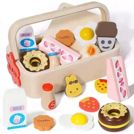 drewniane-sniadanie-ciastka-do-krojenia-ciecia-na-magnes-w-skrzynce-zestaw