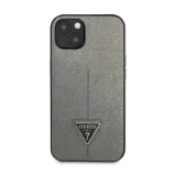 guess-saffiano-triangle-logo-case-etui-iphone-14-plus-srebrny-przeznaczenie-apple