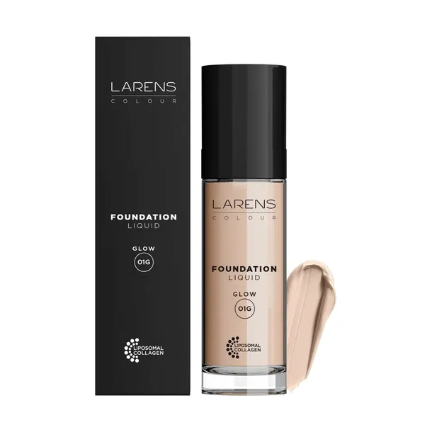 LARENS Colour Liquid Foundation Glow 01 Podkład rozświetlający 30ml