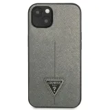 guess-saffiano-triangle-logo-case-etui-iphone-13-srebrny-przeznaczenie-apple