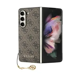guess-4g-charms-collection-etui-do-samsung-galaxy-z-fold-5-brazowy