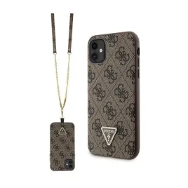guess-crossbody-4g-metal-logo-etui-iphone-11-brazowy