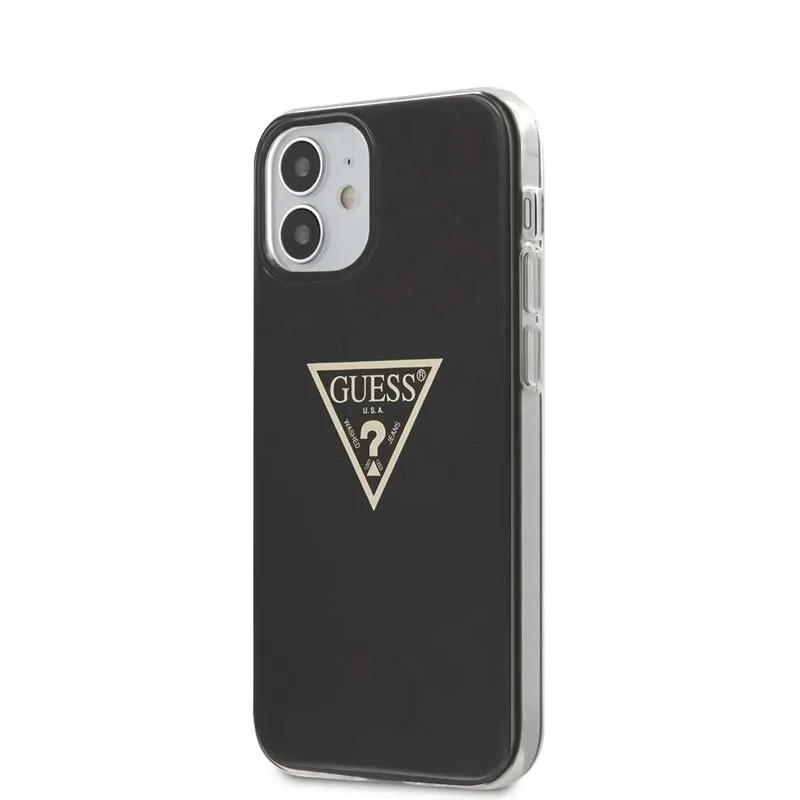 guess-metallic-triange-etui-iphone-12-mini-czarny