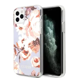 guess-flower-shiny-collection-n2-etui-iphone-11-pro-max-lilac