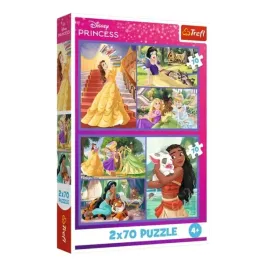 trefl-34440-puzzle-2x70-bajkowe-dni-disney-princess