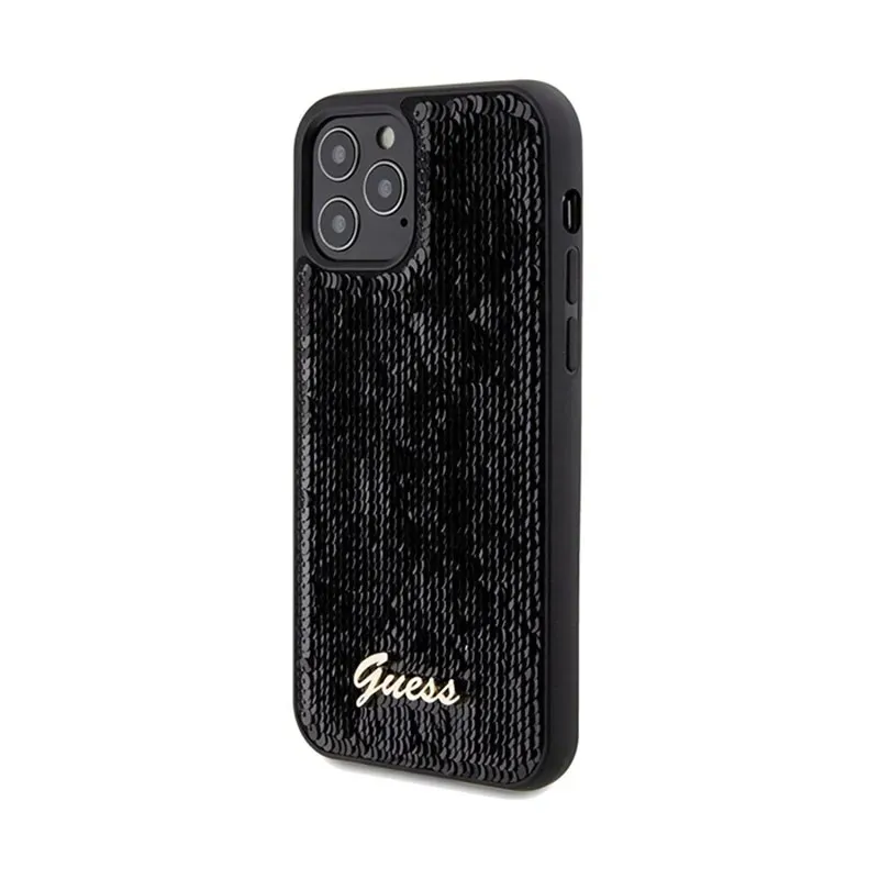 guess-sequin-script-metal-etui-iphone-12-iphone-12-pro-czarny-stan-nowy