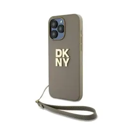 dkny-wrist-strap-stock-logo-etui-iphone-15-pro-bezowy