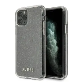 guess-glitter-case-etui-iphone-11-pro-silver