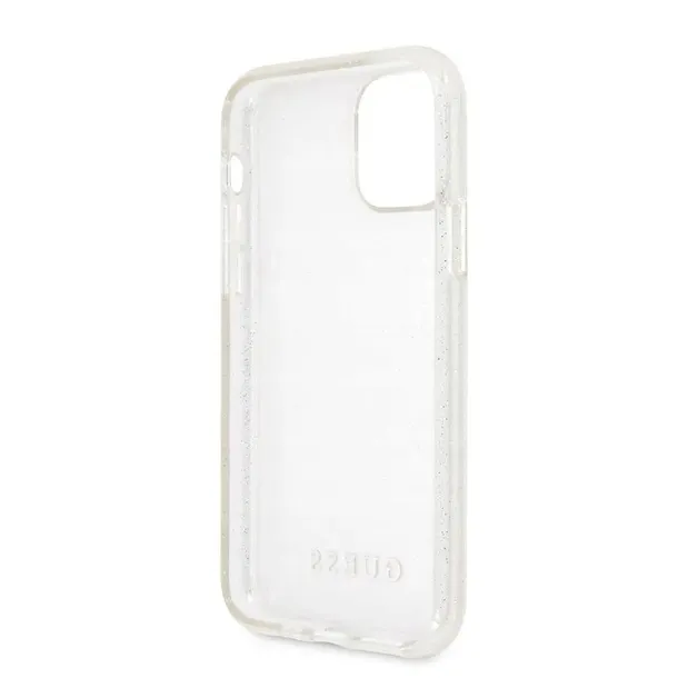 guess-glitter-case-etui-iphone-11-pro-silver-kolor-wielokolorowy