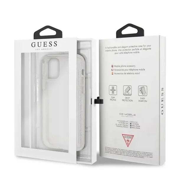 guess-glitter-case-etui-iphone-11-pro-silver-rozszerzenie-podstawka