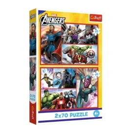 trefl-34439-puzzle-2x70-zostan-bohaterem-disney-marvel-the-avengers