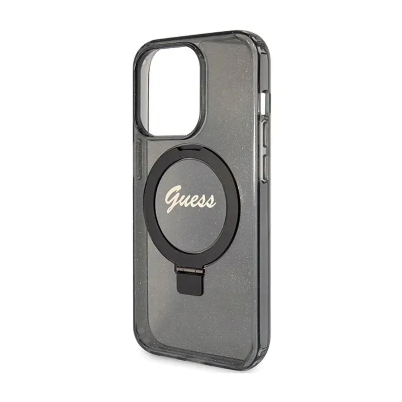 guess-ring-stand-script-glitter-magsafe-etui-iphone-15-pro-max-czarny