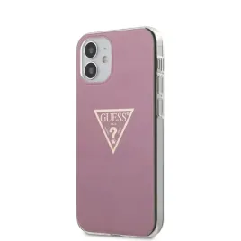 guess-metallic-triange-etui-iphone-12-mini-rozowy