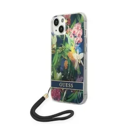 guess-flower-cord-etui-ze-smyczka-iphone-14-plus-niebieski
