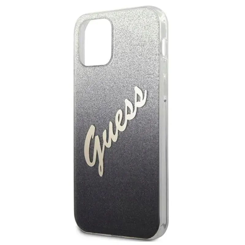 guess-glitter-gradient-script-etui-iphone-12-mini-czarny