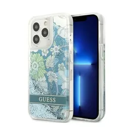 guess-liquid-glitter-flower-etui-iphone-13-pro-niebieski-zielony