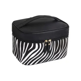 kosmetyczka-rozkladana-czarna-wzor-zebra-kuferek-ks48