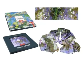 szal-c-monet-lilie-wodne-fioletowe-carmani