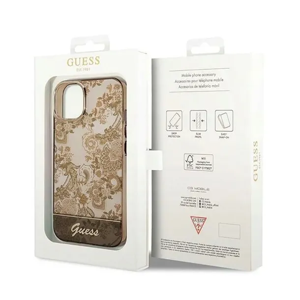 guess-porcelain-collection-etui-iphone-14-plus-ochre-funkcje-ladowanie-indukcyjne-pochlanianie-wstrzasow
