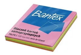 bloczek-kartek-samoprzylepnych-bantex-75x75mm-miks-kolorow-x-100-szt