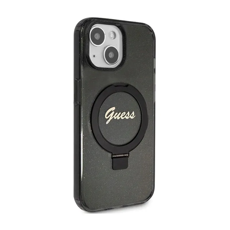 guess-ring-stand-script-glitter-magsafe-etui-iphone-15-czarny