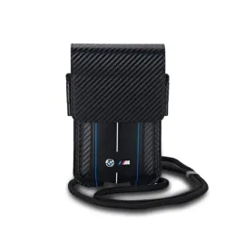 bmw-carbon-blue-stripes-wallet-bag-torebka-na-telefon-czarny
