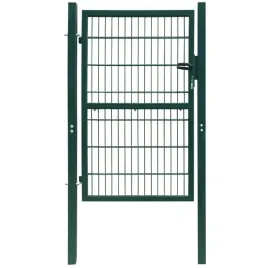vidaxl-brama-ogrodzeniowa-pojedyncza-2d-zielona-106-x-230-cm