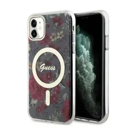 guess-flower-magsafe-etui-iphone-11-zielony