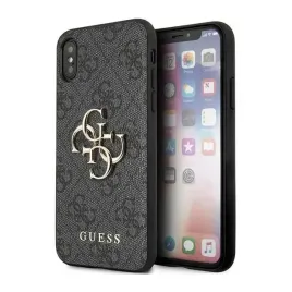 guess-4g-big-metal-logo-etui-iphone-x-szary