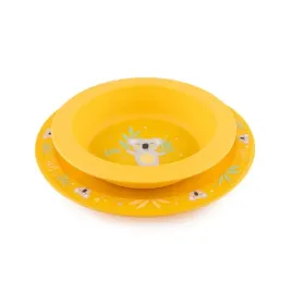 canpol-56-523-zestaw-naczyn-2-elem-exotic-animals-zolty