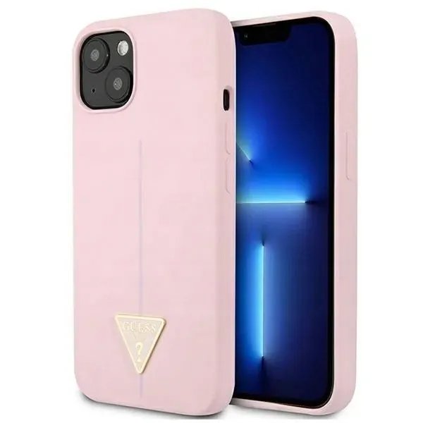 guess-silicone-triangle-logo-etui-iphone-13-mini-liliowy