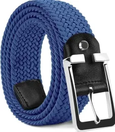 niebieski-pasek-parciany-regulowany-bez-dziurek-115-cm