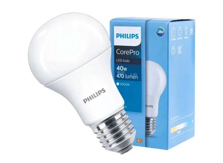 zarowka-ledbulb-philips-corepro-e27-5w40w-470lm-3000k-mleczna-1szt-stan-nowy