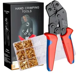 zaciskarka-do-plaskich-tulejek-preciva-sn-48b-czerwona-szczypce-300-wtyczek