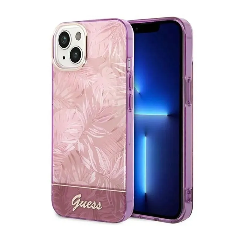 guess-jungle-case-etui-iphone-14-plus-rozowy