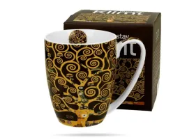 kubek-classic-360-ml-drzewo-zycia-gustav-klimt-brazowy-porcelana-duo