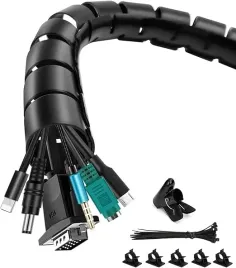 shinfly-zestaw-tulei-kablowej-2x15m-oslona-kabla-klipsy-i-opaski