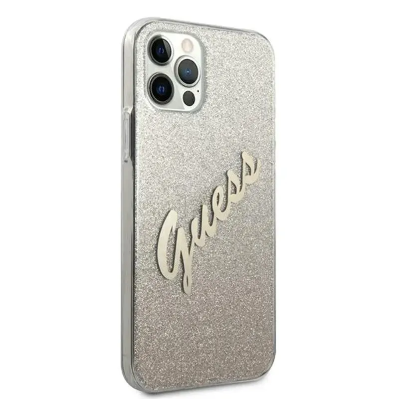 guess-glitter-gradient-script-etui-iphone-12-pro-max-zloty