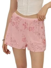 shein-rozowe-krotkie-spodenki-z-cekinami-i-wzorem-kwiatowym-36-1ej