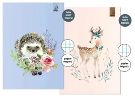 zeszyt-a5-32k-kratka-woodland-bee-bee-szkolny-dla-dziewczynki-folia-touch