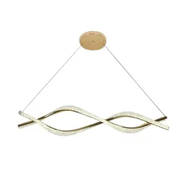 lampa-wiszaca-led-zlota-krysztalowa-glamour-falisty-ksztalt-duza-g033