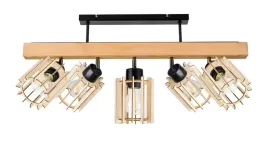 lampa-drewniana-belka-sufitowa-zyrandol-plafon-loft-czarny-na-5x-klosz-e27
