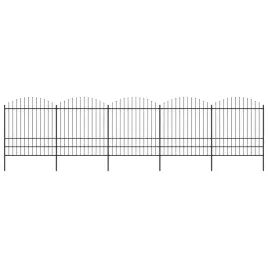 vidaxl-panele-ogrodzeniowe-z-grotami-stal-175-2-x-85-m-czarne