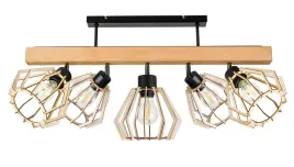 lampa-drewniana-belka-sufitowa-zyrandol-plafon-loft-czarny-na-5x-klosz-e27