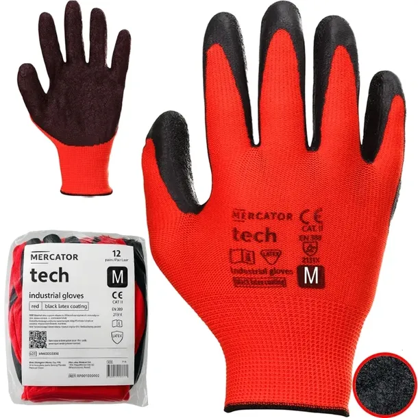 rekawice-robocze-mercator-tech-red-black-latex-m-12-par-rozmiar-m