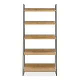 regal-livin-hill-indus-90x190-cm-wysoki-drewno-debowe-metal-na-ksiazki-stan-nowy