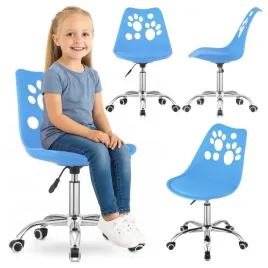 krzeslo-print-niebieskie-ekoskora-obrotowe-chromowana-podstawa