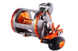 metalowy-kolowrotek-wedkarski-szaro-pomaranczowy