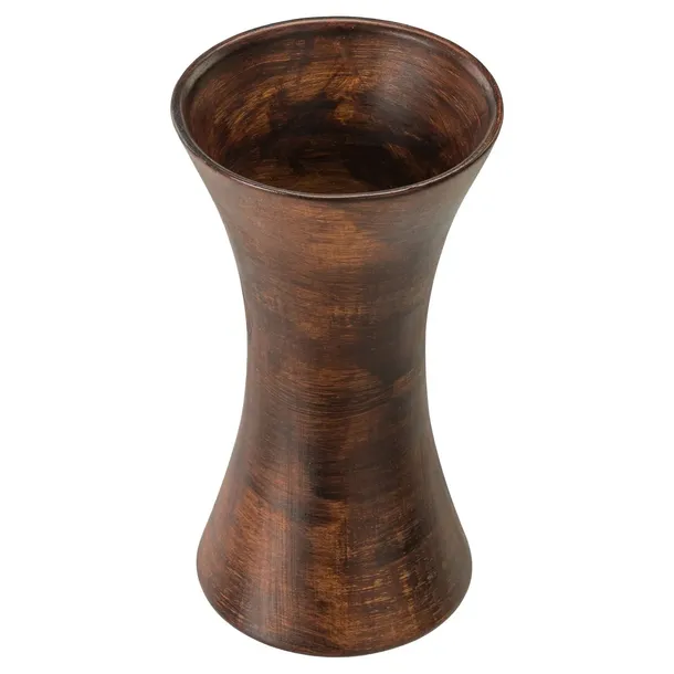 wazon-ceramiczny-klepsydra-brazowy-flakon-material-ceramika