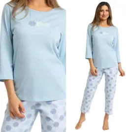 pizama-damska-bawelniana-regina-702-niebieska-xxl-44-niebieski